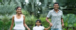 Family in the park